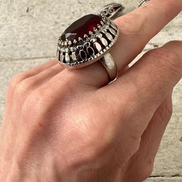 Vintage 1960s Whiting And Davis 3 Piece Bracelet Earrings Ring Set - Picture 13 of 16